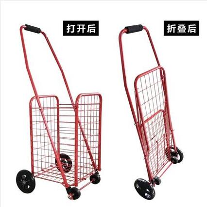 老人買菜車小拉車家用摺疊輕便手拉推超市購物車小推車網紅手拖車【林之舍家居】 1