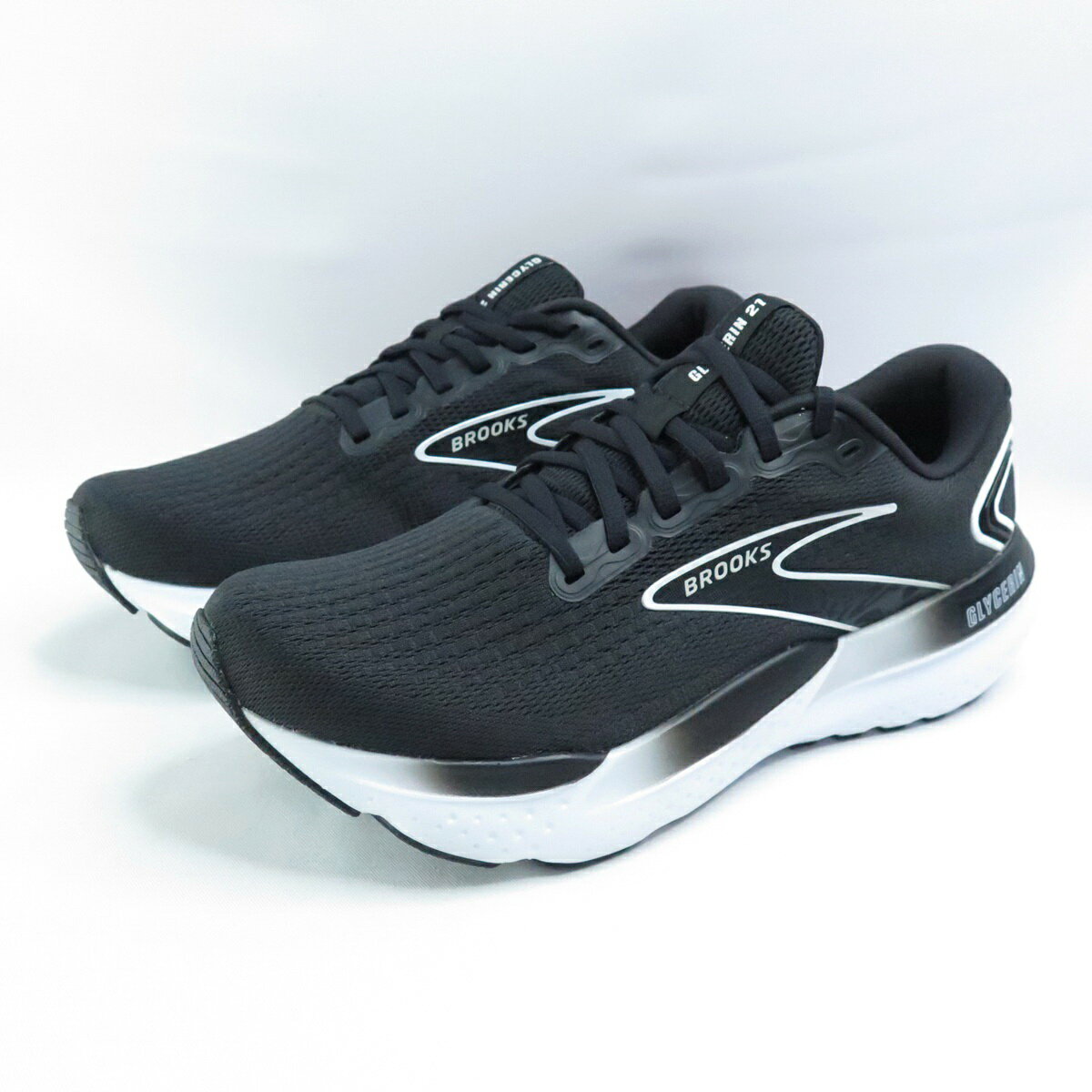 BROOKS 1104192E090 男慢跑鞋 Glycerin 21 甘油系列 2E楦 黑x白【iSport愛運動】