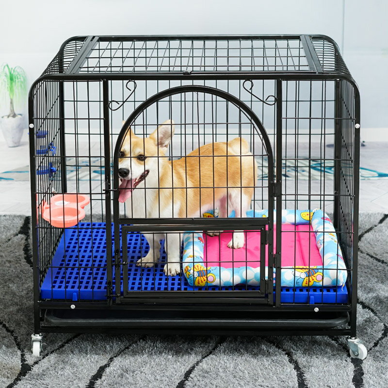 柯基狗籠子家用室內中型小型犬鋼加粗帶廁所不銹寵物法鬥巴哥狗狗