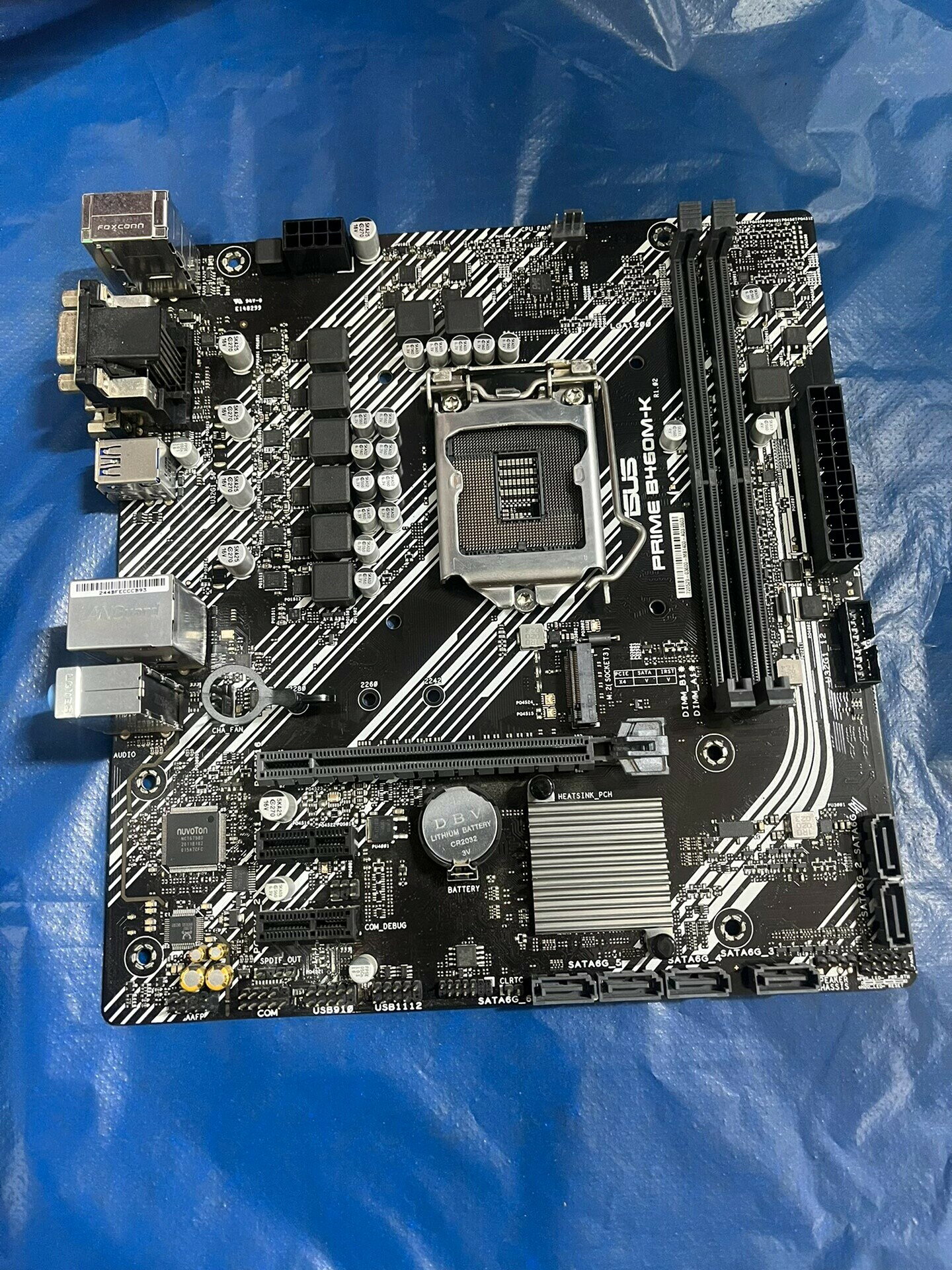 華碩B460M-K主機板 支援10代CPU 成色充新 DVI+VGA集顯 M.2介面 功能測試完好 拆機正品 質保一個月