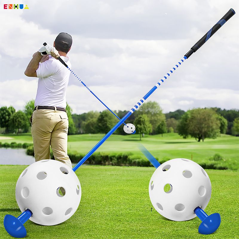 【免運】可開發票 新款高爾夫揮桿練習器釋放練習棒Golf室內教學練習器洞洞發聲揮桿