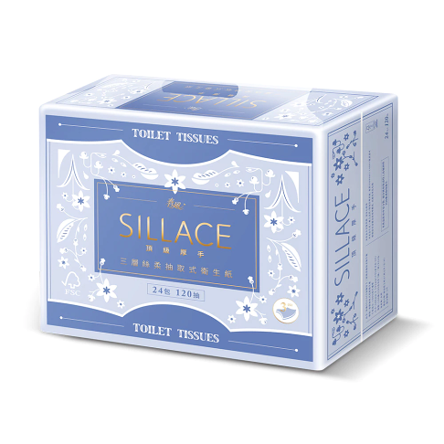 【春風】SILLACE頂級絲柔厚手三層抽取式衛生紙(120抽/24包/3串/箱) 0