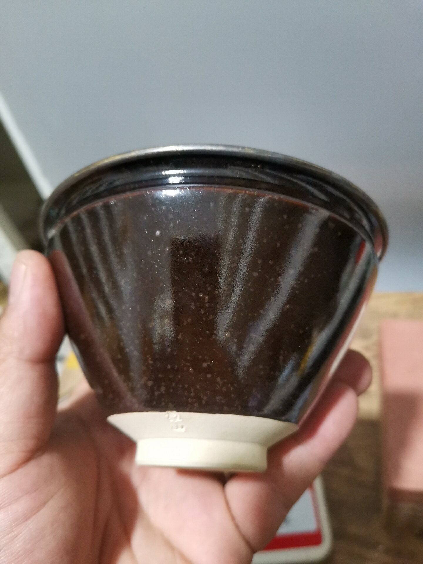 日本迴流天目盞茶盞茶道茶器茶碗，宋代找樣式，保真。日本名家萬