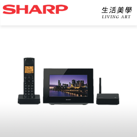 日本原裝 SHARP 家用無線電話【JD-7C2CL】單子機 觸控/答錄機/傳真/數位相框