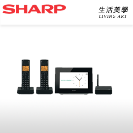 日本原裝 SHARP 家用無線電話【JD-7C2CW】雙子機 觸控/答錄機/傳真/數位相框