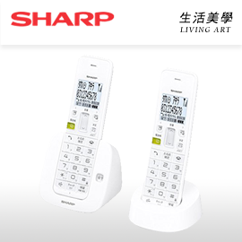 日本原裝 SHARP【JD-S07CW】雙子機 1.8吋 錄音 拒接 留言