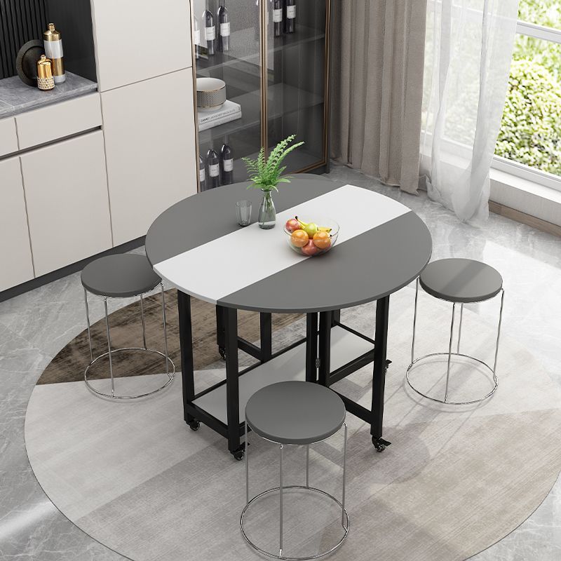 折疊桌家用小戶型折疊餐桌簡易桌子收納飯桌圓桌面客廳移動圓桌