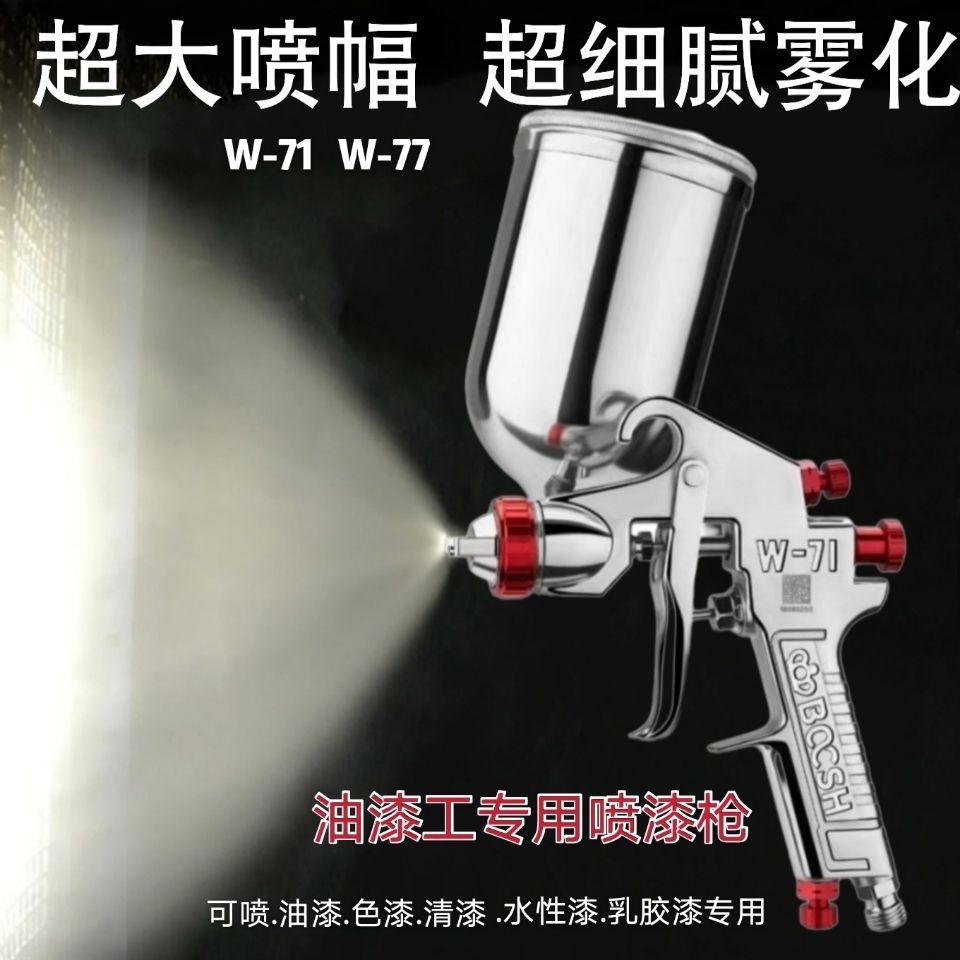 限時下標！免運 噴漆 噴漆槍 霧化 油漆噴槍 臺灣博士 W-71/W-77上下壺油漆噴槍高霧化傢俱木器汽車進口噴漆槍 八折下殺 限時減免 可開發票