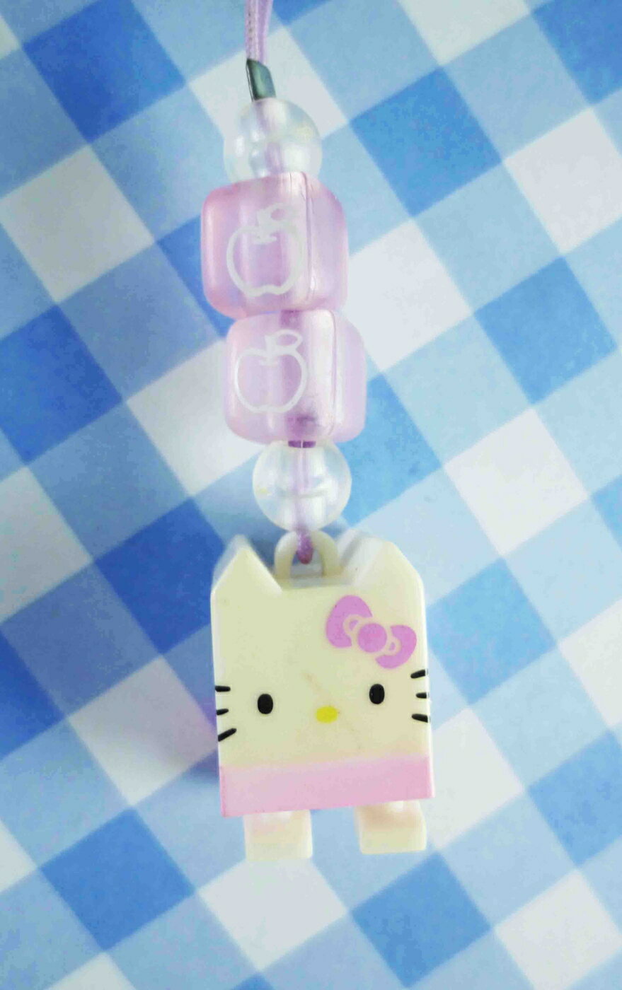 【震撼精品百貨】Hello Kitty 凱蒂貓 限定版手機吊飾-粉積木(串珠) 震撼日式精品百貨