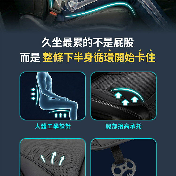 【安伯特】一體式 護腰+座墊組(車用腰枕 車用靠腰墊 汽車靠墊 車用座墊 汽車坐墊) 3