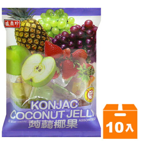 盛香珍 蒟蒻椰果果凍-綜合風味 420g (10入)/箱【康鄰超市】