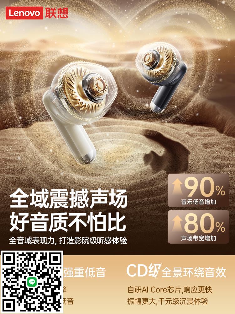 聯想耳機2025新款女士降噪高音質官方正品適用於蘋果小米