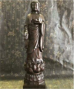 越南天然沉香木雕擺件工藝品 釋迦牟尼佛像 阿彌陀佛風水擺件1入
