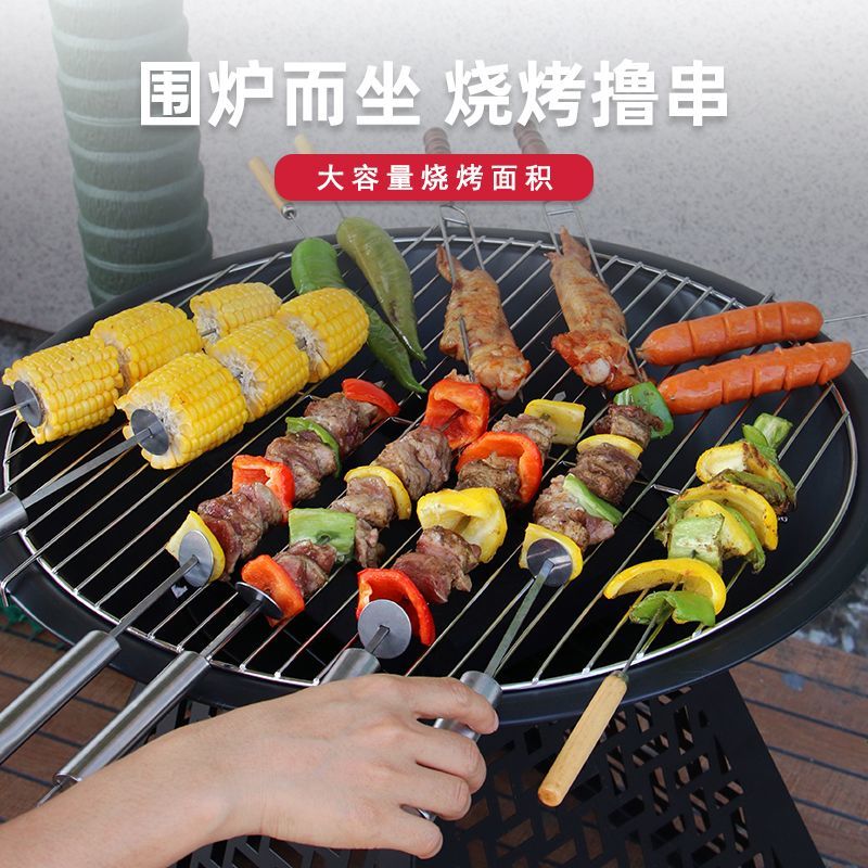 【免運/可開票】燒烤網 燒烤爐 烤魚爐 烤肉爐 圍爐煮茶家用燒烤爐烤火盆戶外取暖爐炭火爐多功能烤火爐桌燒烤架