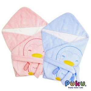 PUKU藍色企鵝秋冬暖暖包巾尺寸F(水/粉)