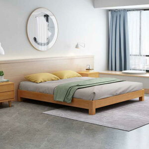 無床頭床榻榻米實木矮床架現代簡約1121518米民宿經濟型