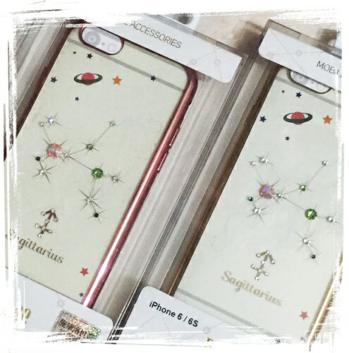【奧地利水鑽】iPhone 6 /6s (4.7吋) 星座系列電鍍彩鑽保護軟套(射手座)