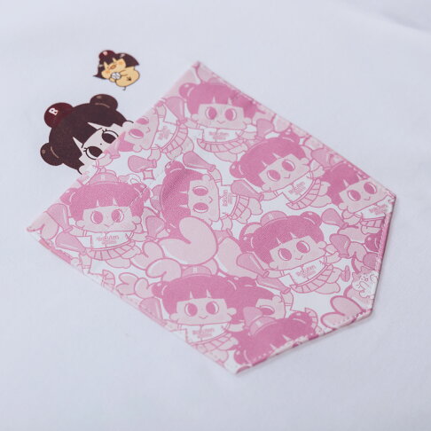 Rakuten Monkeys×啾啾妹口袋短T 5