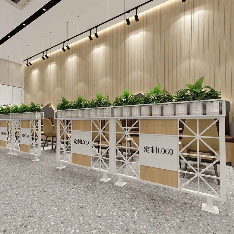 【最低價】【公司貨】餐廳簡約卡座矮隔斷屏風圍欄花架槽酒吧過道護欄奶茶店火鍋店隔斷 4