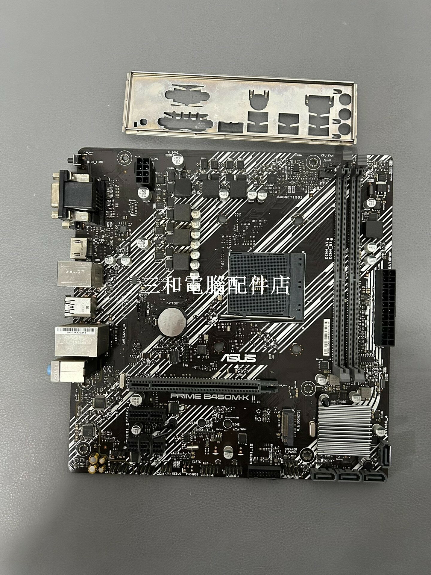華碩 B450M K 二代 獨家實拍 M-ATX 主機板 支援 5600X 3 5 代 CPU M 2 介面