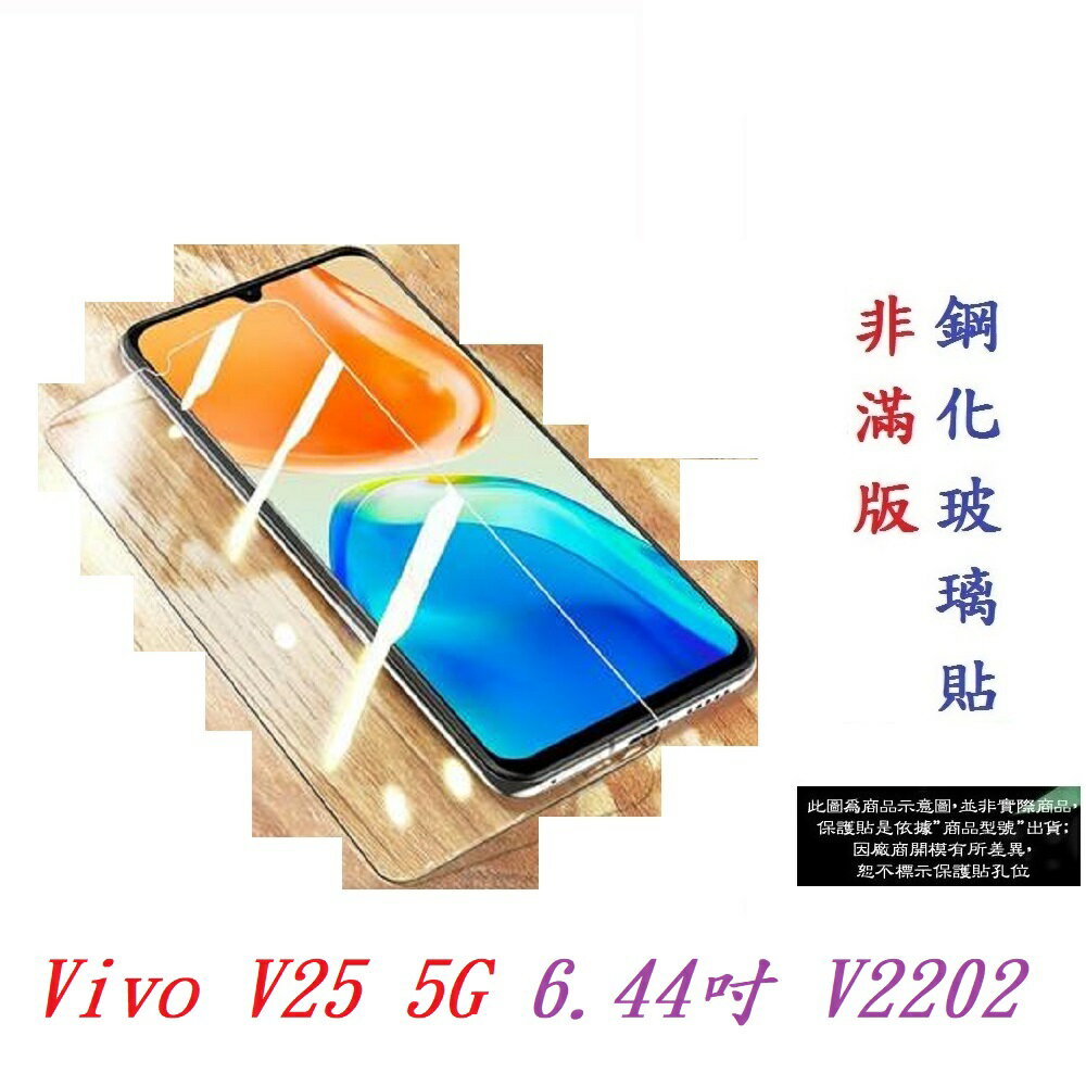 【9H玻璃】Vivo V25 5G 6.44吋 V2202 非滿版9H玻璃貼 硬度強化 鋼化玻璃 疏水疏油