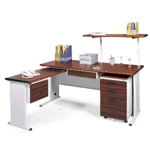 【 IS空間美學】BTH160L主管桌(含上架/整組)(2023-B-181-1) 辦公桌/職員桌/辦公家具/電腦桌