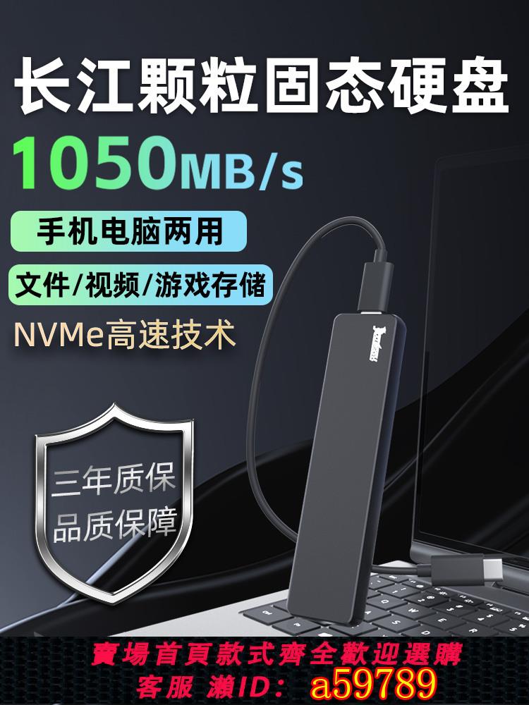 【臺灣公司 可打統編】移動硬碟固態硬碟1t大容量長江存儲顆粒ssd高速2T固態移動硬碟4t