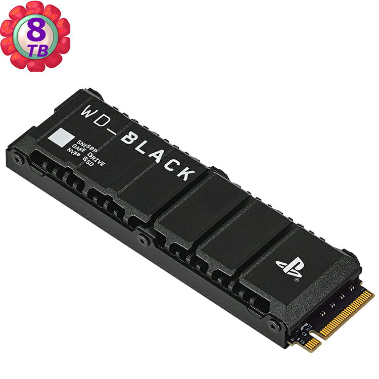 WD BLACK SN850P 8TB M.2 NVMe PCIe SSD OFFICIALLY LICENSED FOR PS5 -公司貨 WDBBYV0080BNC