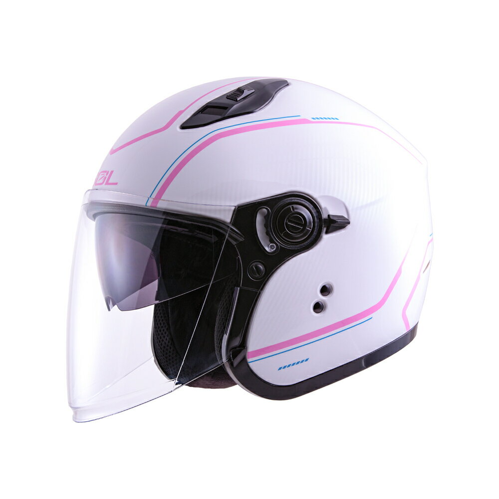 【SOL Helmets】SO-12開放式安全帽 (極光_白/粉) ｜ SOL安全帽官方商城