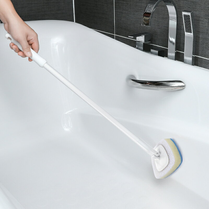進口長柄軟毛浴缸刷衛生間清潔海綿刷浴室墻面瓷磚清潔刷子