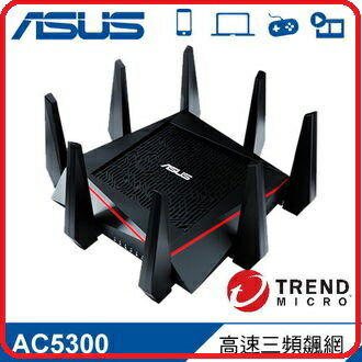 ASUS RT-AC5300 高速三頻飆網路由器 MU-MIMO 技術讓 Wi-Fi 容量達到八倍