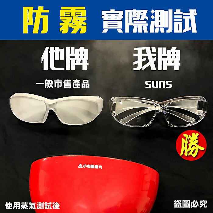 台灣製 - 防霧防風沙抗紫外線護目鏡 安全眼鏡 現貨供應 防護眼鏡 抗UV400 生存眼鏡 運動眼鏡 8