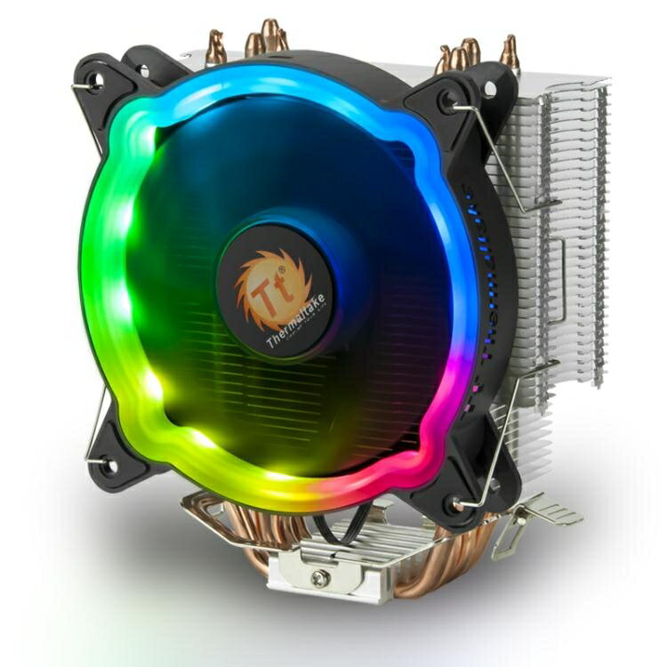 Tt 彩虹D400P炫彩 CPU多平台/4熱管/RGB風扇/智慧溫控AQ 【年終特惠】