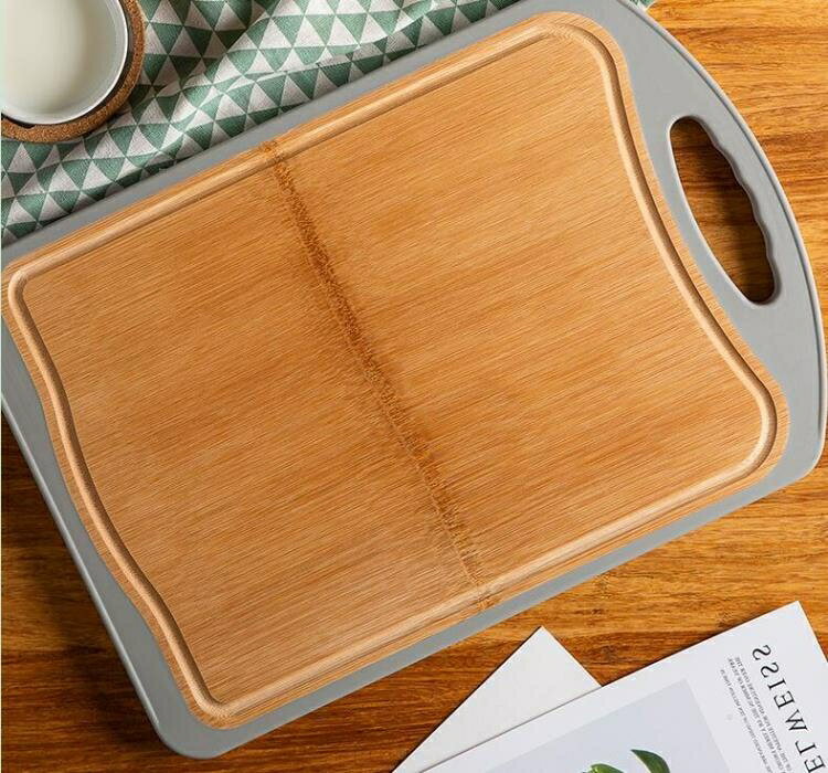 砧板 西子千束菜板家用抗菌防霉實木占板不銹鋼切菜板廚房砧板整竹案板