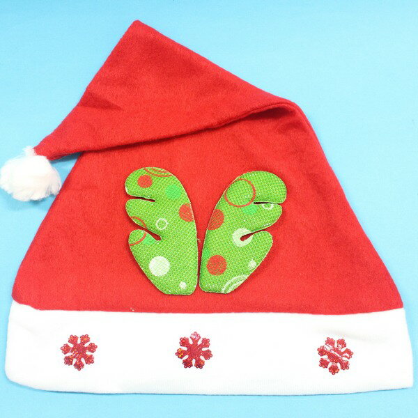 聖誕帽 + 綠鹿角貼花(大人用)/一個入(促50)~5841