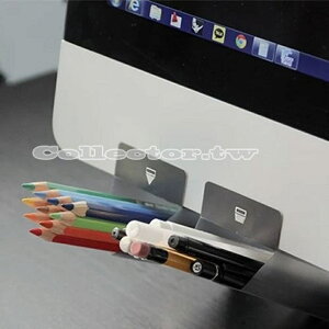 ✤宜家✤韓版-DIY電腦螢幕可黏式筆筒 顯示器輔助文具插袋 桌面整理收納