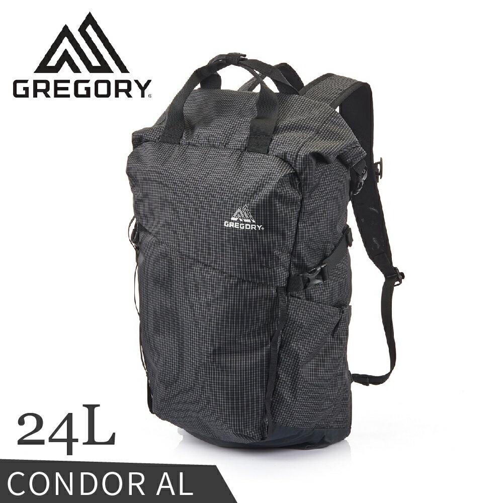 【GREGORY 美國 24L CONDOR AL 輕量後揹包《黑》】142520/雙肩揹包/旅行後揹包/輕便揹包