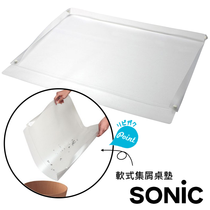 桌墊 日本 SONIC 軟式集屑桌墊 ( LV-6580 )【領券800折50最高再折千】12/31止