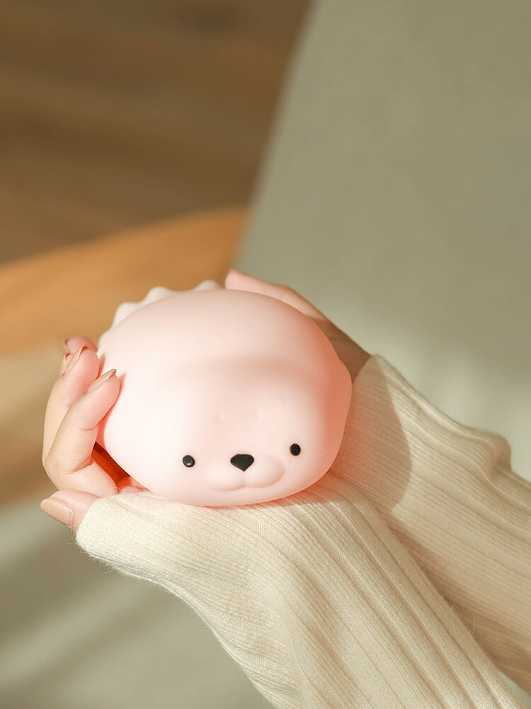 可愛小海豹暖手寶矽膠熱水袋敷肚子注水暖水袋暖寶寶女生用暖手袋