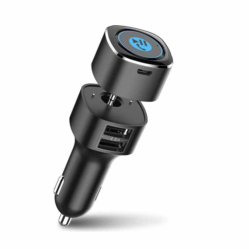 Esky 車用藍芽接收器bluetooth Aux Car Audio Adapter With Dual 2 4a Usb Port 2美國直購 玉山最低比價網 Rakuten樂天市場