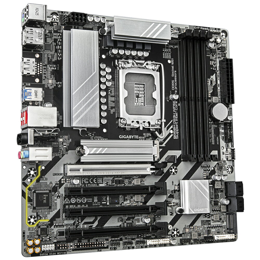 技嘉 B860M DS3H WIFI6E DDR5 1851腳位 M-ATX 主機板 3