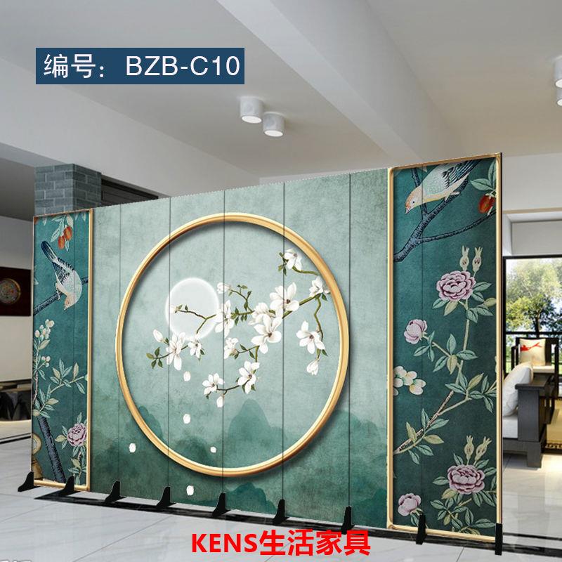 免運 公司貨 開立發票屏風 隔斷屏風 客廳屏風 背景墻屏風 新中式屏風隔斷客廳酒店辦公室入戶現代折疊移動臥室遮擋家用聚財特惠/快速出貨
