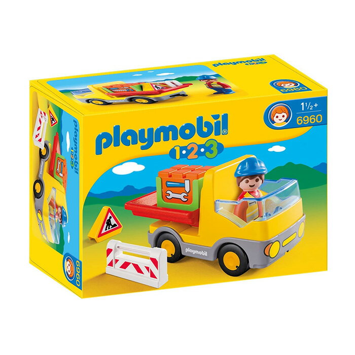 Playmobil 摩比 123系列 6960 建造貨車 【鯊玩具Toy Shark】