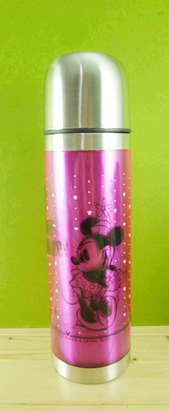 【震撼精品百貨】Micky Mouse 米奇/米妮 日本保溫瓶-桃粉#03111 震撼日式精品百貨