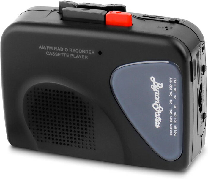 [4美國直購] ByronStatics 盒式磁帶錄音機 Portable Cassette Players Recorders FM AM Radio Walkman Tape_TT1