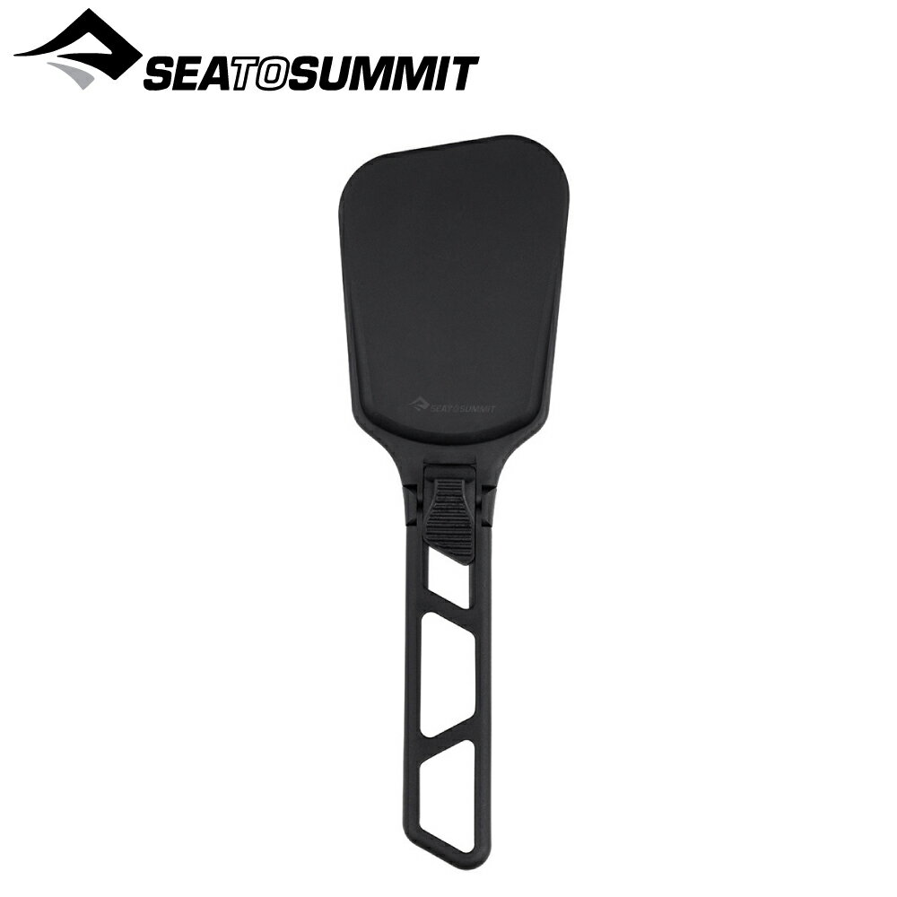 【Sea To Summit 澳洲 摺疊鍋鏟《黑》】ACK022021 炒菜鏟 煎鏟 鍋勺 湯匙 飯匙 露營野炊