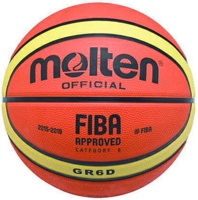 Molten GR6D 籃球 6號 BGR6D 籃球 附球針球網 12片 深溝 公司貨 橘色 FIBA認證 [陽光樂活]