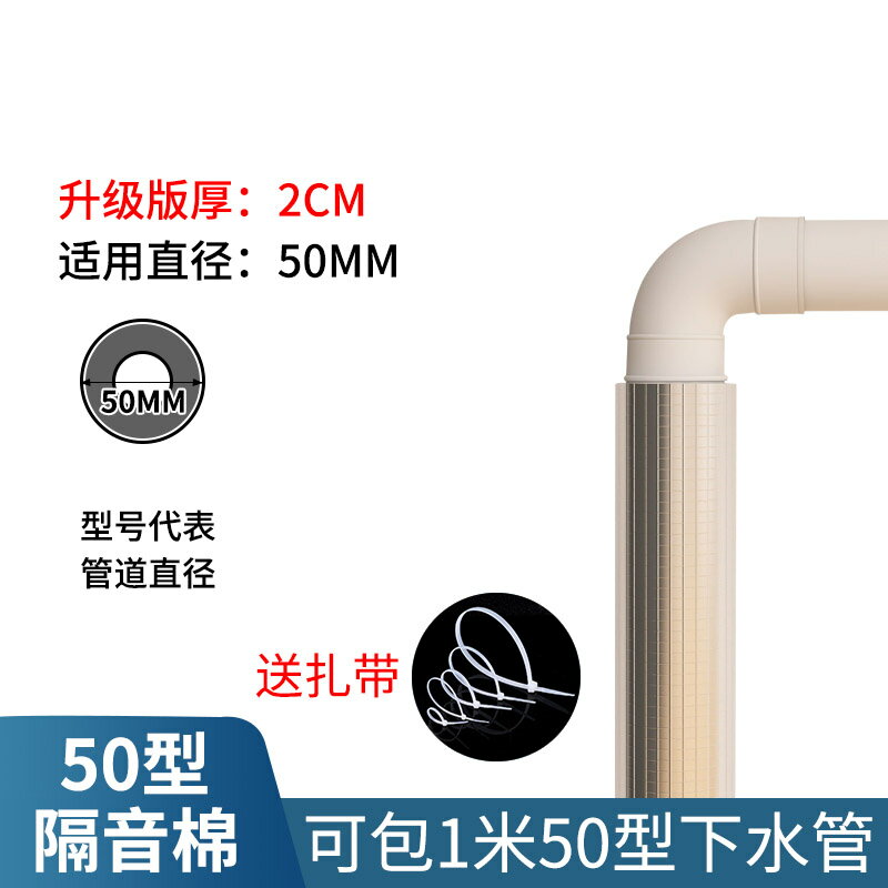 下水管隔音棉 下水管隔音棉包衛生間排水管阻尼片110管道材料自粘止振板除噪音【MJ19390】