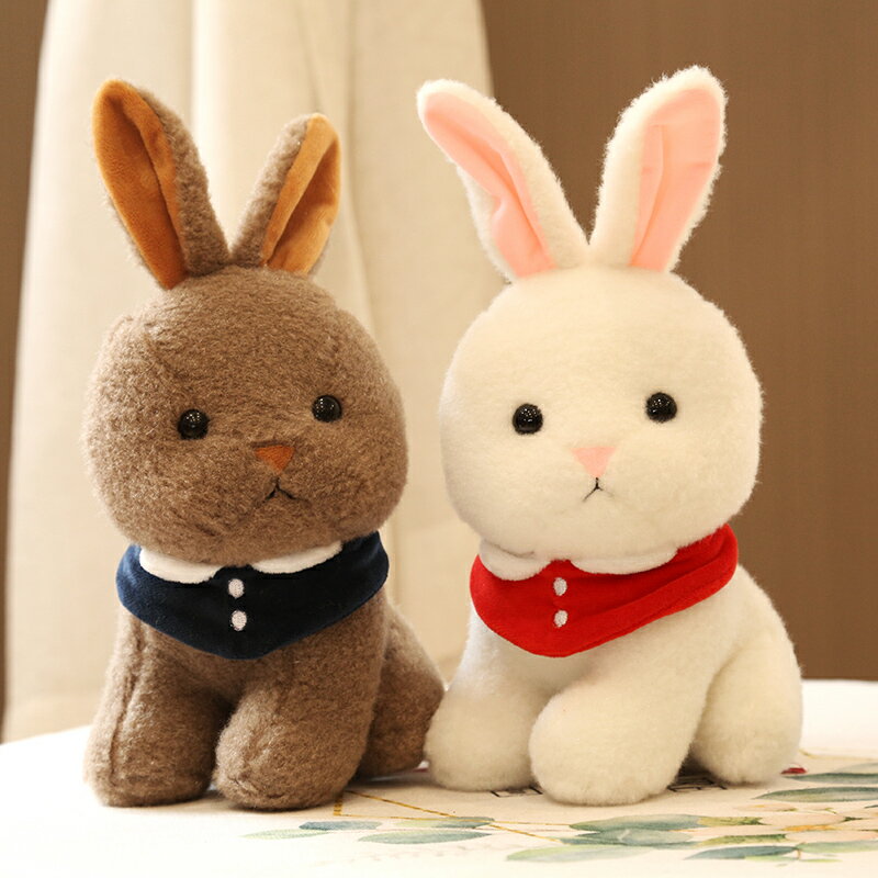 仿真可愛小兔子毛絨玩具兒童女生日禮物陪睡覺娃娃網紅兔玩偶超萌