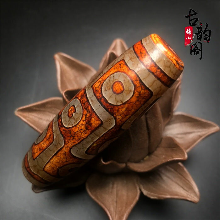 藏傳極品老瑪瑙九眼天珠天然老礦西藏老天珠項鏈吊墜西藏真品天珠| 協貿